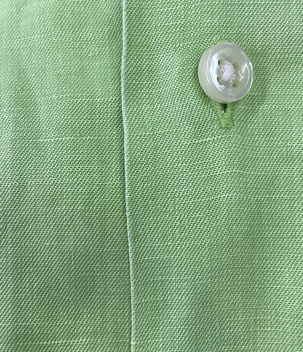 ポロ・ラルフローレン  半袖シャツ Linen Green      メンズ SIZE XL  POLO RALPH LAUREN