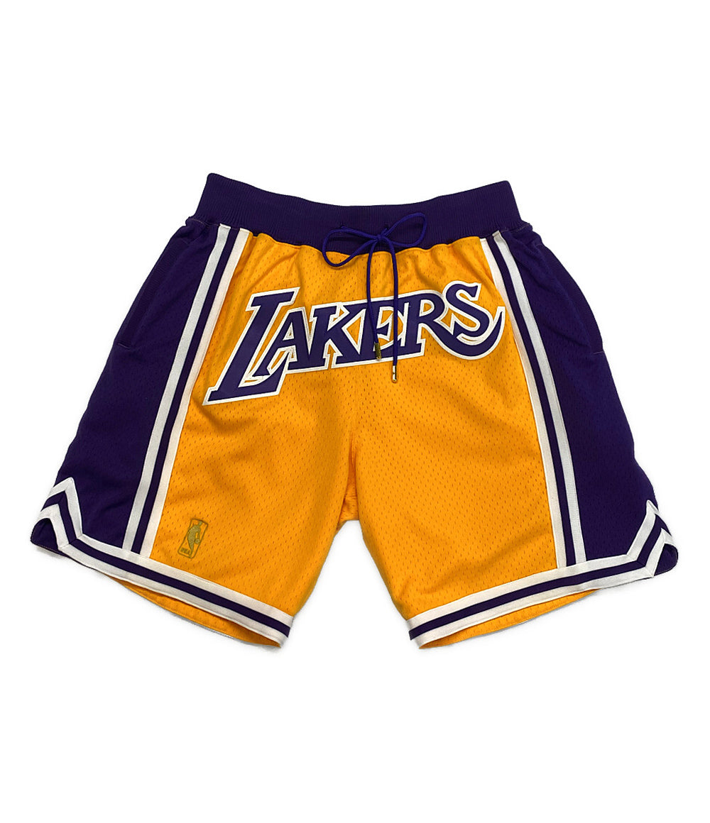 リョウ　JUST DON LAKERS ジャスト　ドン　レイカーズ正規品 Mitchell & Ness NBA JUST DON PRACTICE SHORTS LAKERS BLACK