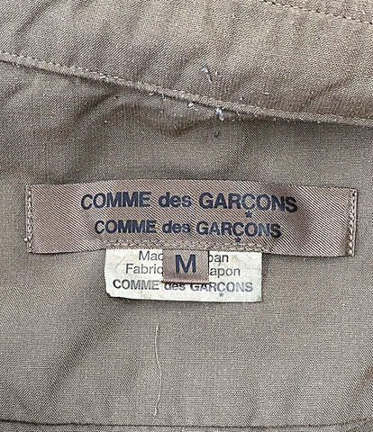 コムデギャルソン コムデギャルソン  長袖シャツ 製品染めエステルシャツ カーキ 23AW    RL-B015 レディース SIZE M  COMME des GARCONS COMME des GARCONS