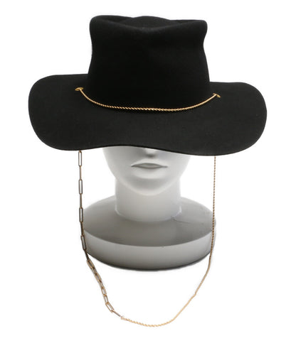 美品 VAN PALMA ヴァンパルマ ハット チェーンウールハット レディース SIZE 58