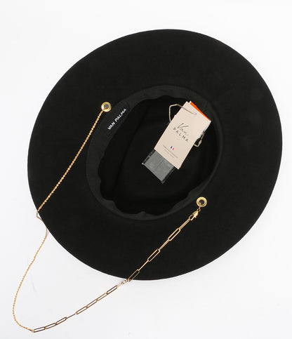 美品 VAN PALMA ヴァンパルマ ハット チェーンウールハット レディース SIZE 58