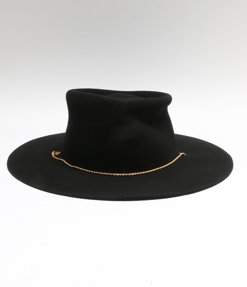 美品 VAN PALMA ヴァンパルマ ハット チェーンウールハット レディース SIZE 58