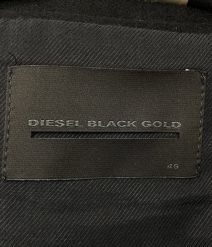 ディーゼルブラックゴールド  シングルコート ブラック 袖ジップ      メンズ SIZE 46  DIESEL BLACK GOLD