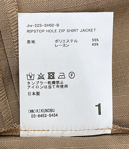 ジエダ 美品 ブルゾン リップトップホールジップシャツジャケット 22SS     メンズ SIZE 1  JieDA
