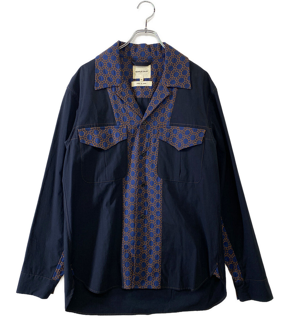 ニコラスデイリー 長袖シャツ EMBROIDERY CLASSIC SHIRT      メンズ SIZE M  NICHOLAS DALEY