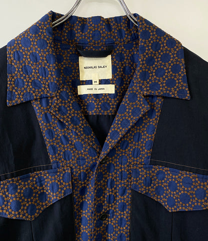 ニコラスデイリー 長袖シャツ EMBROIDERY CLASSIC SHIRT      メンズ SIZE M  NICHOLAS DALEY