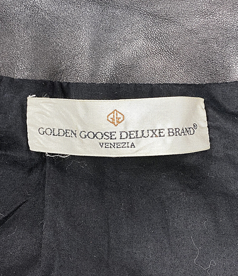 ゴールデングース  プリントライダースジャケット シングルライダース      メンズ SIZE XS  GOLDEN GOOSE