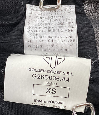 ゴールデングース  プリントライダースジャケット シングルライダース      メンズ SIZE XS  GOLDEN GOOSE