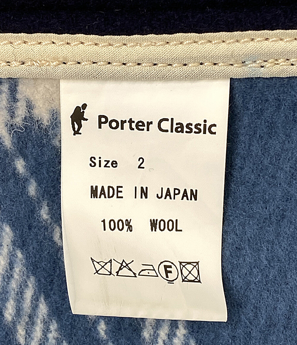 PORTER CLASSIC フード付きポンチョ MELTON CLOAK 16AW メンズ SIZE 2 ポータークラシック