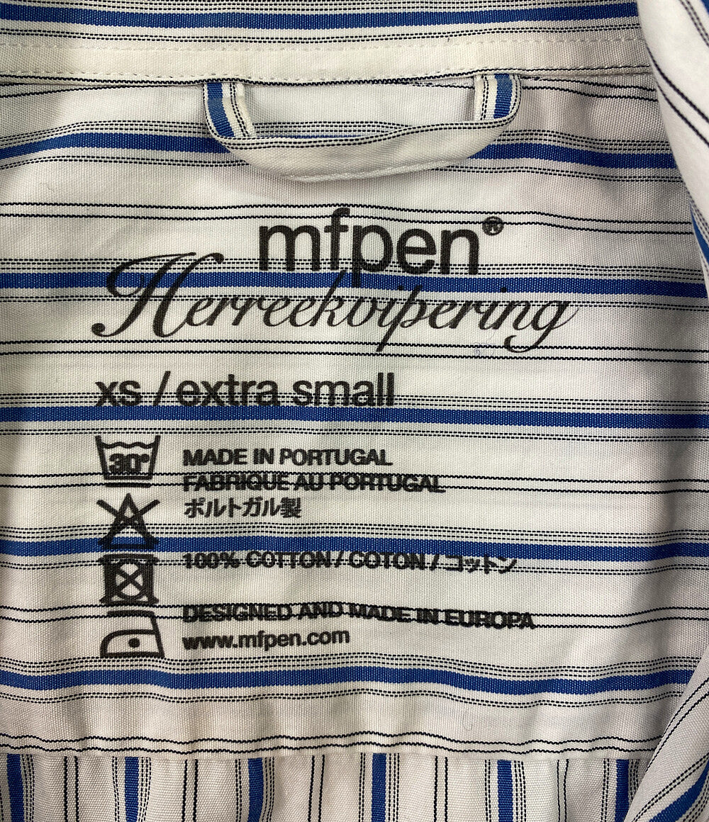 エムエフペン 長袖シャツ ストライプ EXACT SHIRT 21ss     メンズ SIZE XS  mfpen