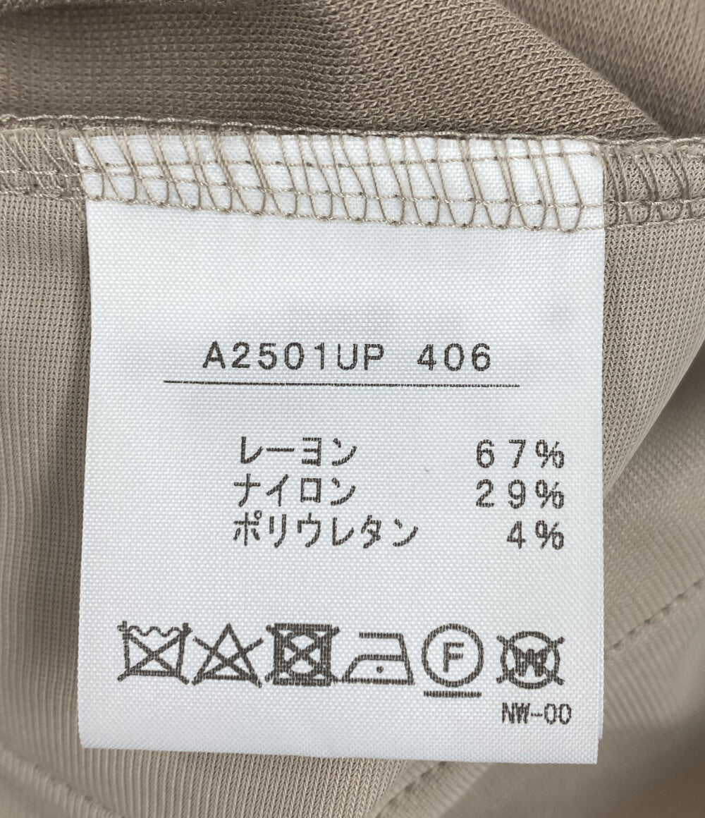 美品 カレンテージ センターラインレーヨンスラックス パンツ      レディース SIZE 2  CURRENTAGE