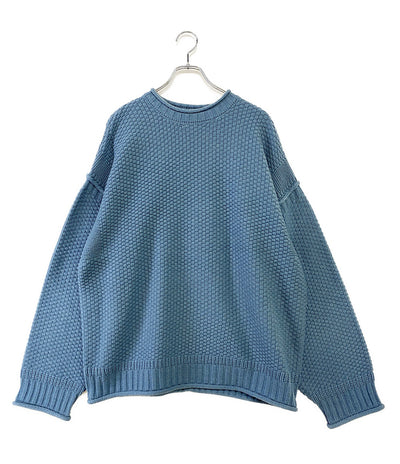 ヴィクティム  長袖ニット GUERNSEY KNIT 水色      メンズ SIZE L  VICTIM