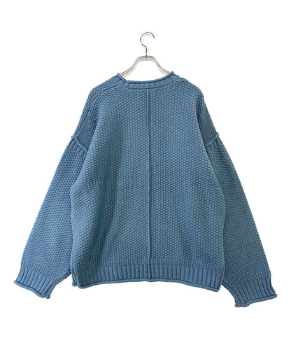 ヴィクティム  長袖ニット GUERNSEY KNIT 水色      メンズ SIZE L  VICTIM