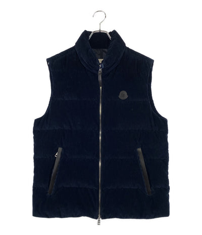 モンクレール  ベスト ACRAB GILET コーデュロイ ネイビー      メンズ SIZE 1  MONCLER