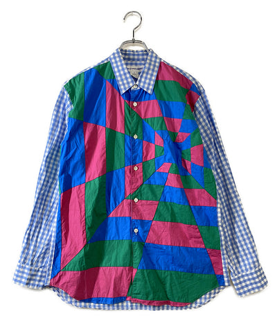 コムデギャルソンシャツ  長袖シャツ クレイジーパターンチェックシャツ 15ss    S23027 メンズ SIZE S  COMME des GARCONS SHIRT