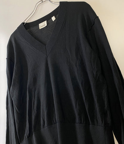 バーバリー  Vネックニット 長袖 ブラック      レディース SIZE S  BURBERRY