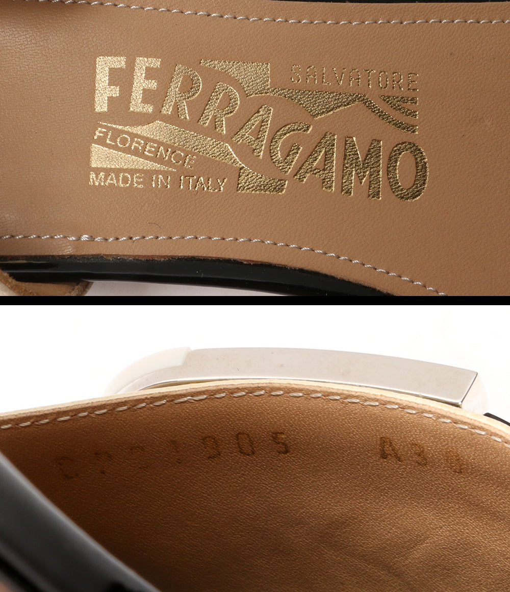 サルヴァトーレフェラガモ  サンダル パテントレザー 1905A30      レディース SIZE 6  Salvatore Ferragamo