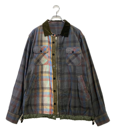 サカイ  シャツブルゾン Plaid Shirt 22AW     メンズ SIZE 3  sacai