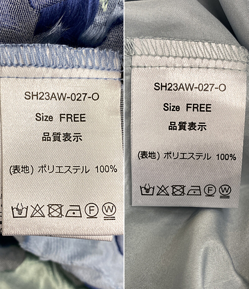 ディアシスターフッド 長袖ワンピース Flower Shower Dress インナー付き 23AW     レディース SIZE FREE  Dear Sisterhood