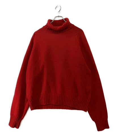 シュタイン ハイネックニット レッド メンズ SIZE S stein