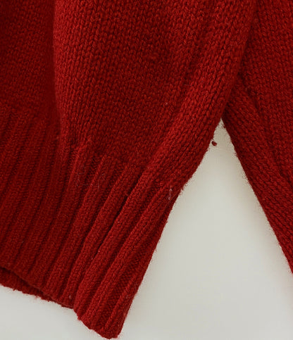 シュタイン ハイネックニット レッド メンズ SIZE S stein