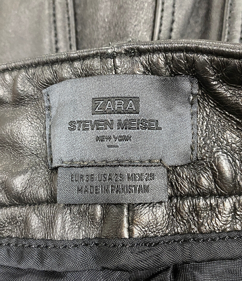 ザラ  レザーパンツ STEVEN MEISEL      メンズ SIZE 36  ZARA