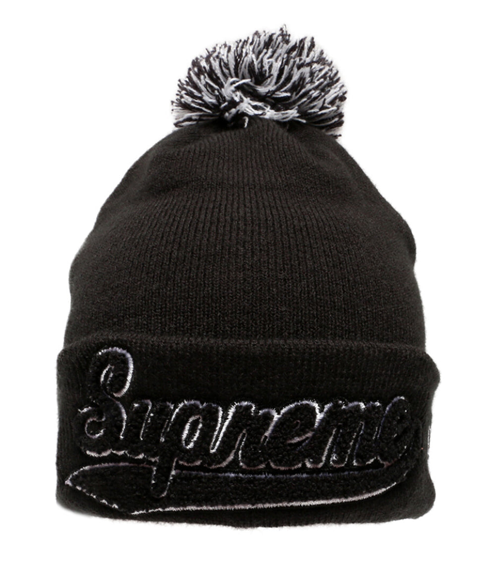 シュプリーム 美品 ニューエラ ニット帽 Chenille Script Beanie 16AW     メンズ   Supreme×New Era