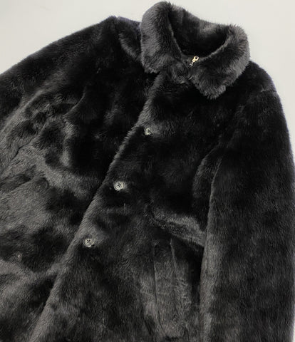 シュプリーム 美品 ヒステリックグラマー ファーコート Faux fur coat 17AW     メンズ SIZE M  Supreme×Hysteric glamour