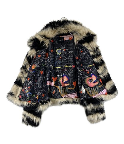 デジグアル  エコファージャケット ブラック ベージュ      メンズ SIZE M  Desigual