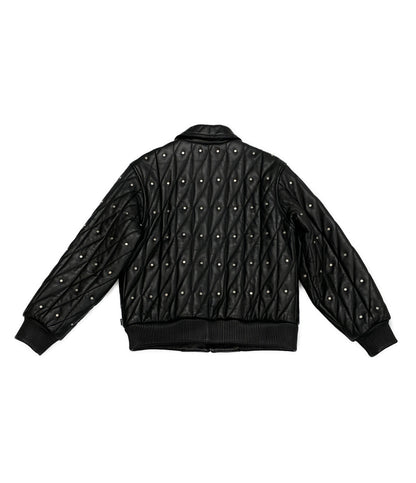 シュプリーム 美品 レザージャケット Quilted Studded Leather Jacket 18AW     メンズ SIZE S  Supreme