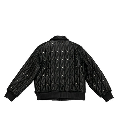 シュプリーム 美品 レザージャケット Quilted Studded Leather Jacket 18AW     メンズ SIZE S  Supreme