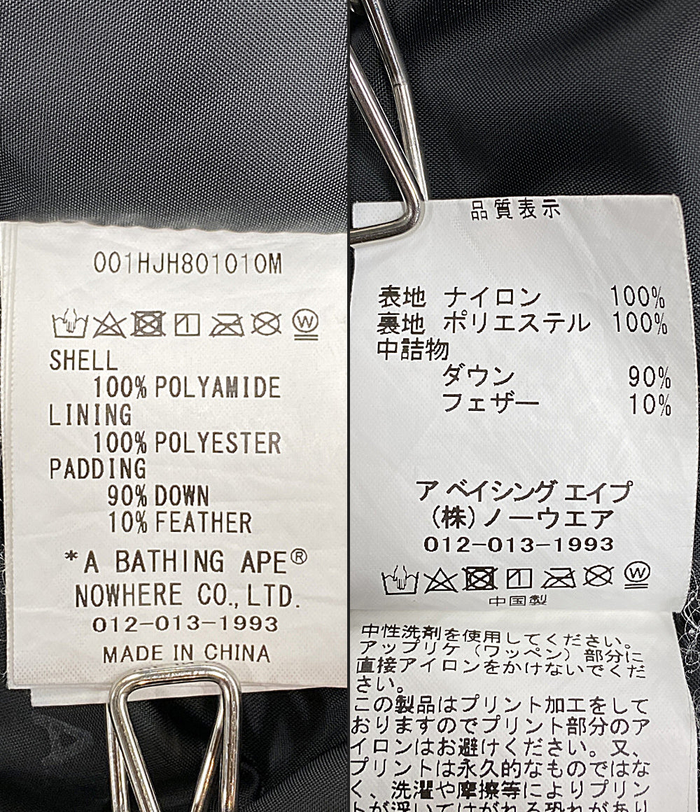 A BATHING APE ダウンジャケット 1ST CAMO SHARK SNOWBOARD DOWN JACKET メンズ SIZE L アベイシングエイプ
