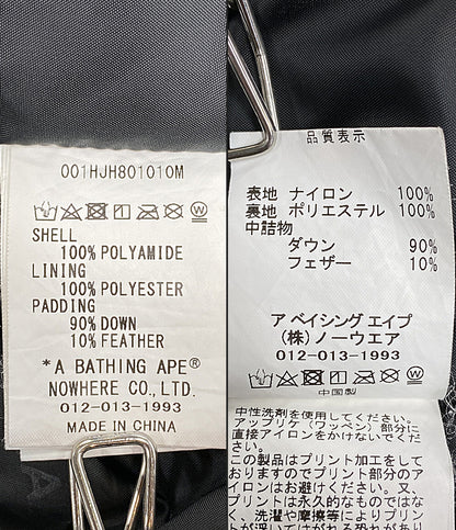 A BATHING APE ダウンジャケット 1ST CAMO SHARK SNOWBOARD DOWN JACKET メンズ SIZE L アベイシングエイプ