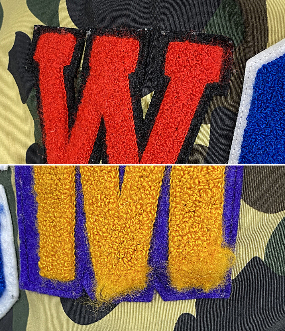 A BATHING APE ダウンジャケット 1ST CAMO SHARK SNOWBOARD DOWN