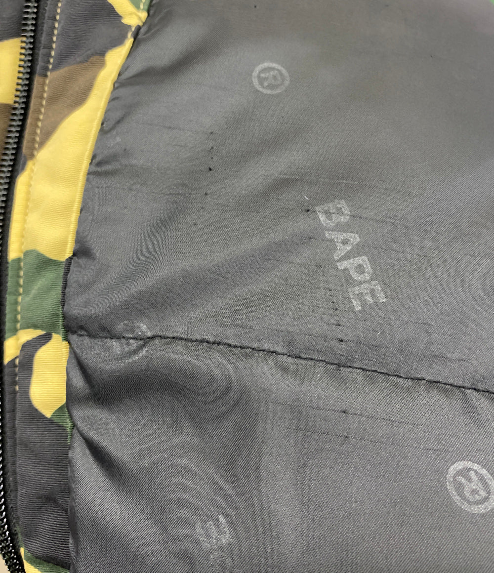 A BATHING APE ダウンジャケット 1ST CAMO SHARK SNOWBOARD DOWN JACKET メンズ SIZE L アベイシングエイプ