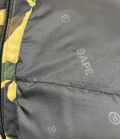 A BATHING APE ダウンジャケット 1ST CAMO SHARK SNOWBOARD DOWN JACKET メンズ SIZE L アベイシングエイプ