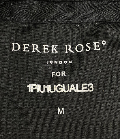 ウノピゥウノウグァーレトレ リラックス  フルジップパーカー ブラック DEREK ROSE      メンズ SIZE M  1PIU1UGUALE3 RELAX