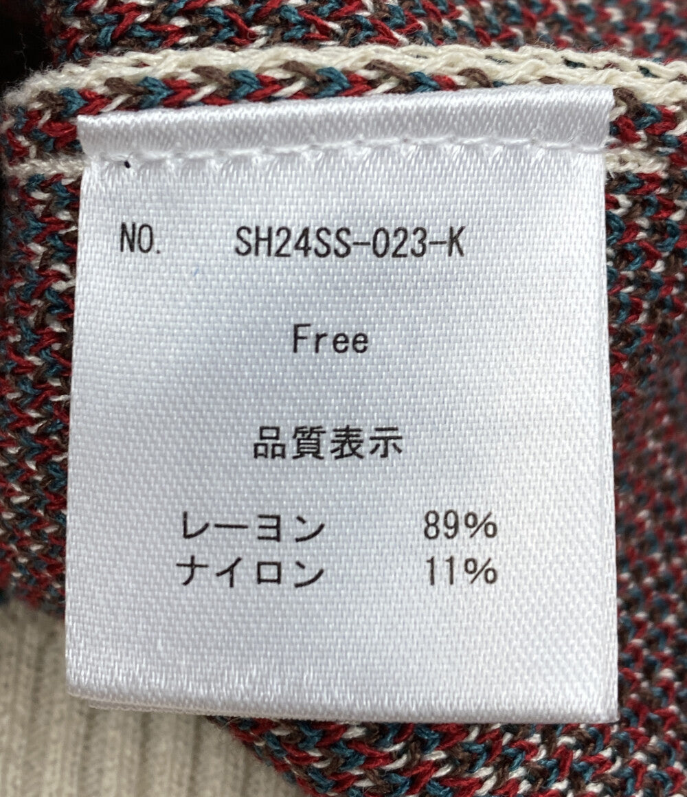 美品  ディアシスターフッド カーディガン Cherry Retro Knit Cardigan 24SS     レディース SIZE Free  Dear Sisterhood