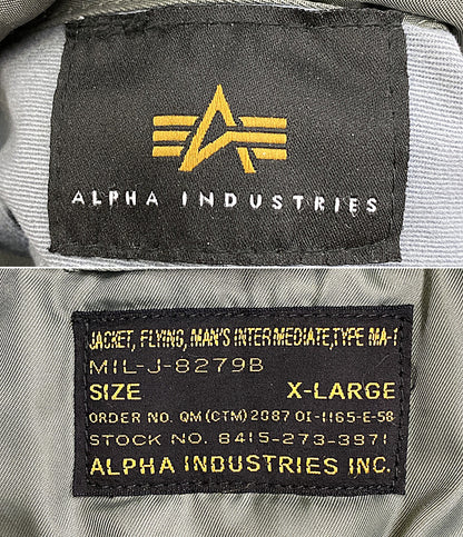 アルファ  フライトジャケット EDIDICE別注 50s TYPE MA-1      メンズ SIZE XL  ALPHA