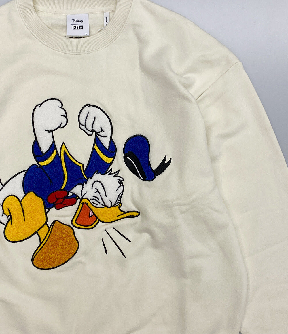 美品 キス スウェット ドナルド Disney donald duck      メンズ SIZE L  KITH