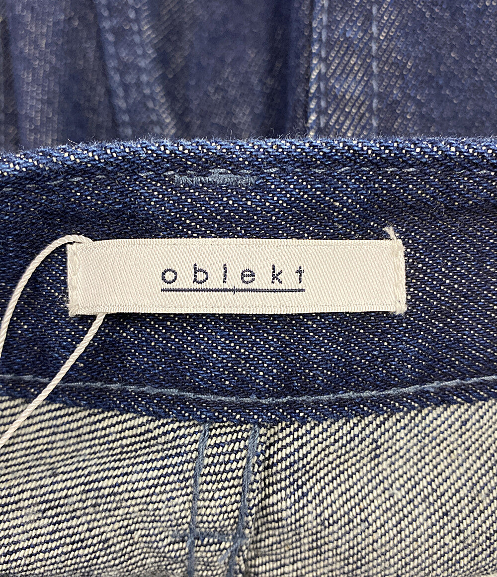 美品 オブレクト リサイクルコットンデニムパンツ     OBLS231-925 レディース SIZE S  oblekt