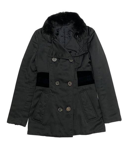 美品 GUCCI ファー付きコート サイズ38 グッチ ラパンファーコート 146090.ZM702 レディース SIZE 38 GUCCI