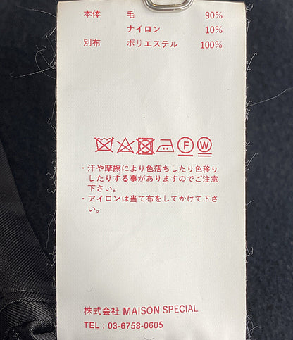 メゾン スペシャル ウールカットオフステッチダブルオーバーコート SUPER140S      メンズ SIZE 01  MAISON SPECIAL