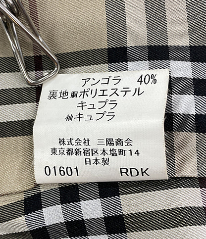 バーバリーブラックレーベル  コート アンゴラ混銀ボタンダブルコート      メンズ SIZE M  BURBERRY BLACK LABEL