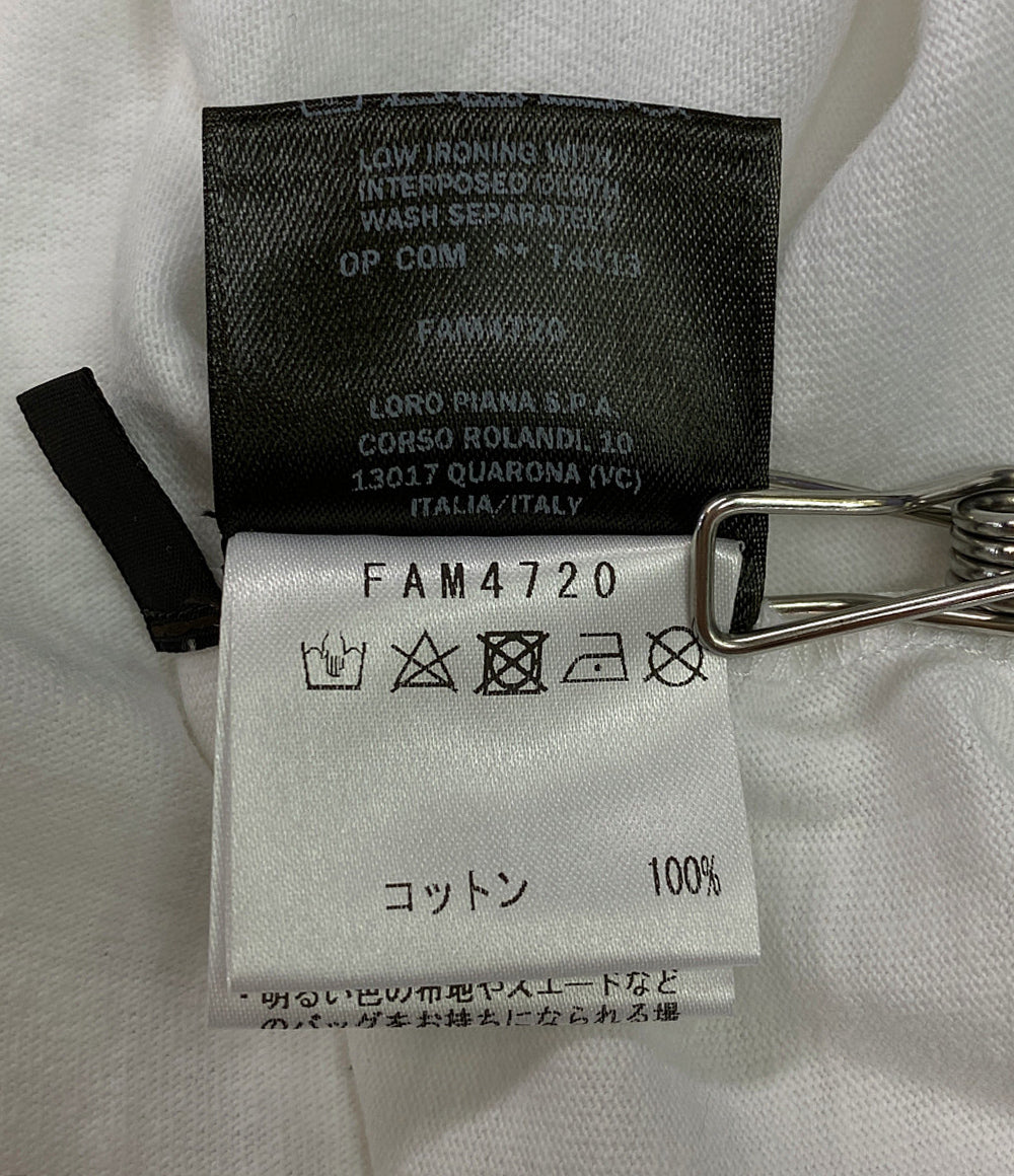 ロロピアーナ  フジワラヒロシ 半袖Ｔシャツ ホワイト      メンズ SIZE XL  LORO PIANA×藤原ヒロシ