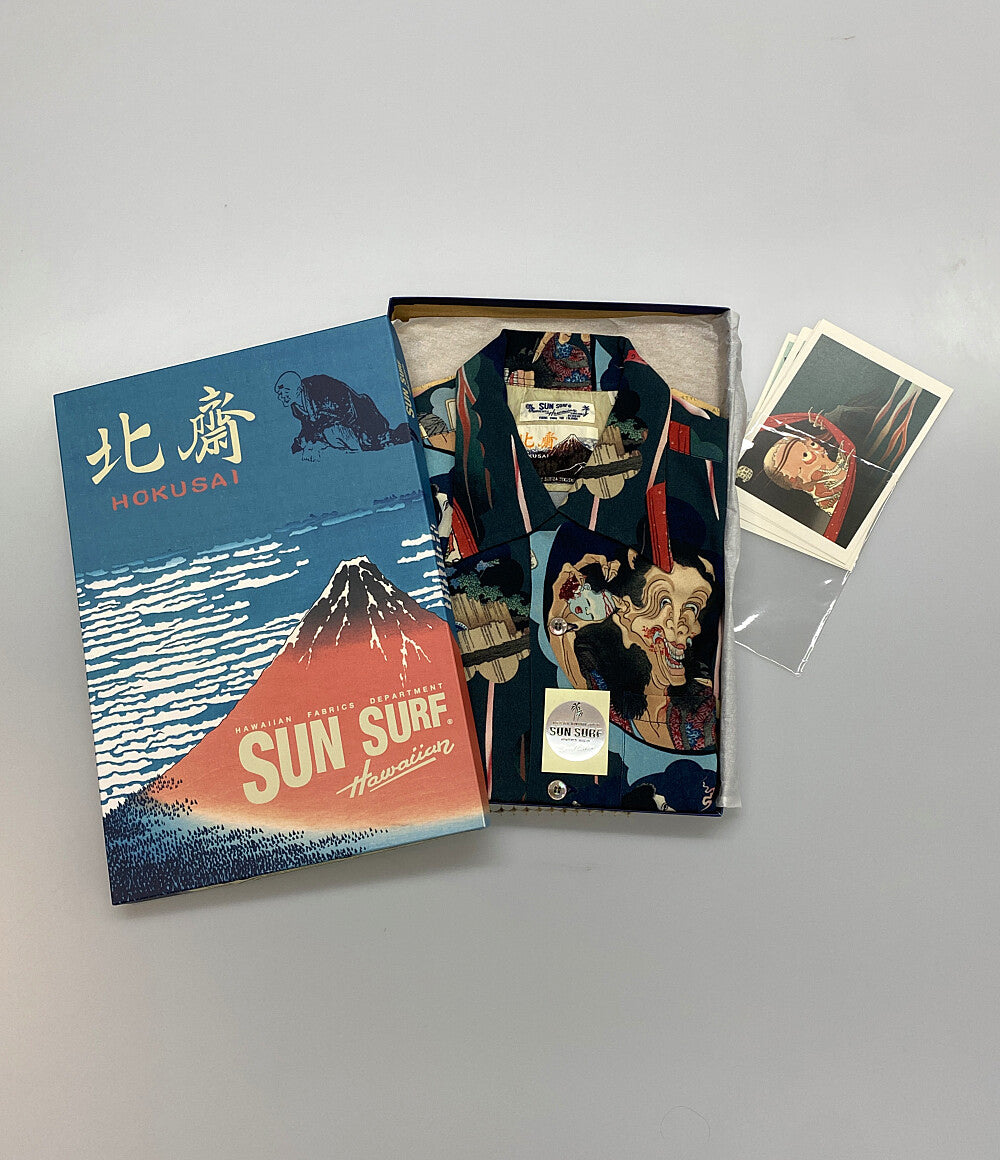 サンサーフ 美品 かつしかほくさい 半袖シャツ JUNKY SPECIAL LIMITED EDITION  百物語      メンズ SIZE S  SUN SURF×葛飾北斎