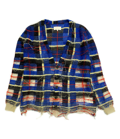 メゾンマルジェラ  カーディガン Distressed Knit Cardigan Blue      メンズ SIZE L  Maison Margiela