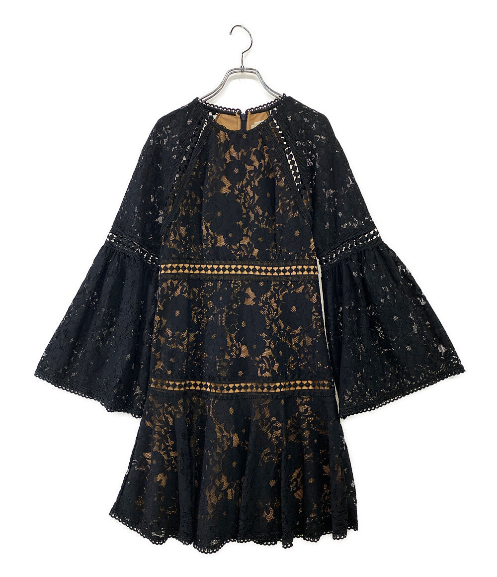 マイケルコース  レースミニドレス Floral Lace Bell-sleeve Mini Dress      レディース SIZE 2  MICHAEL KORS