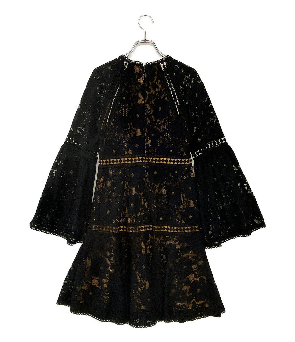 マイケルコース  レースミニドレス Floral Lace Bell-sleeve Mini Dress      レディース SIZE 2  MICHAEL KORS