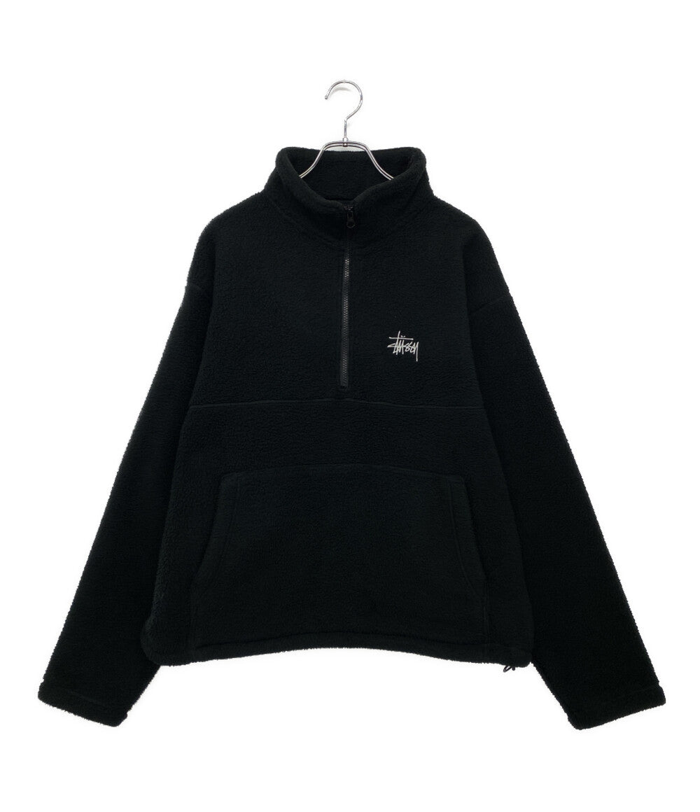 Stussy ファージャケット フリース ブラック STUSSY ステューシー ジャケット メンズ Berber Full Zip(stussy